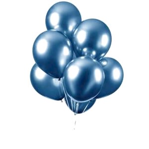 Mavi Krom Balon 50 Adet