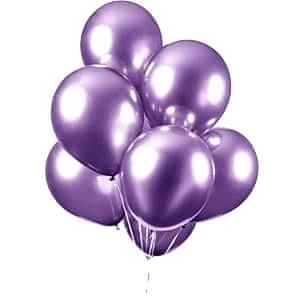 Mor Krom Balon 50 Adet