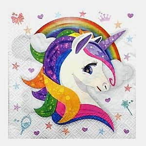 Beyaz Unicorn Peçete 20 Adet