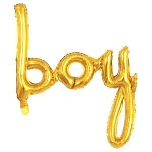 Boy Folyo Balon Gold