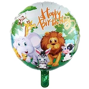 Safari Happy Birthday Folyo Balon