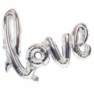 Folyo Balon Love Gümüş