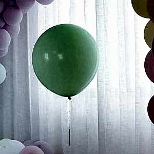 Makaron Balon Yeşil 50 Adet