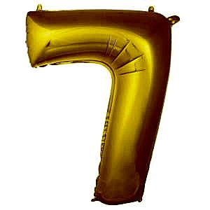 7 Rakam Folyo Balon Altın 76 cm