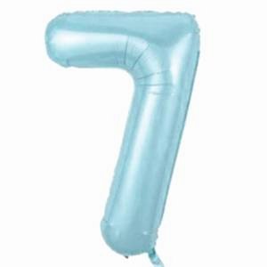 7 Rakam Folyo Balon Mavi 76 cm