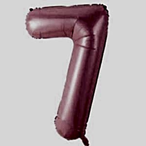 7 Rakam Folyo Balon Pembe 76 cm