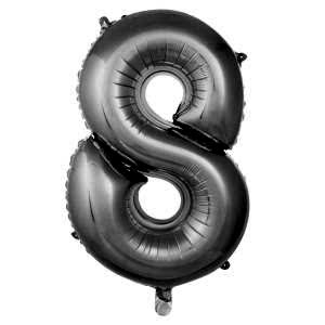 8 Rakam Folyo Balon Gümüş 76 cm
