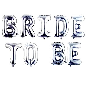 Bride To Be Folyo Balon Set Gümüş 40 cm
