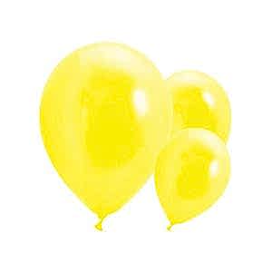 Metalik Balon Sarı 50 Adet