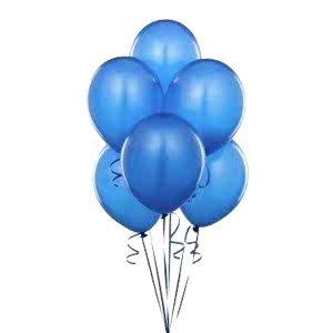 Metalik Balon Mavi 100 Adet
