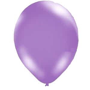 Metalik Balon Lila 100 Adet