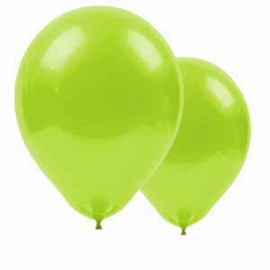 Metalik Balon Açık Yeşil 100 Adet