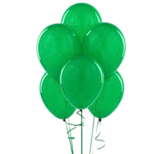 Metalik Balon Yeşil 100 Adet