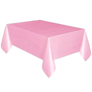 Pembe Plastik Masa Örtüsü