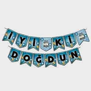 Mavi Gold İyi Ki Doğdun Banner