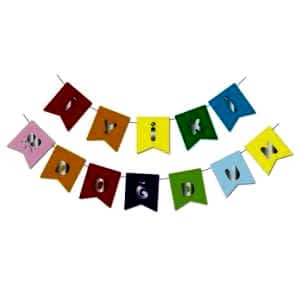 Renkli İyi Ki Doğdun Banner Gümüş