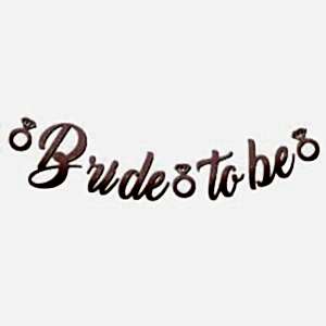 Bride To Be Rose Gold Kaligrafi Banner