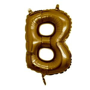 B Harfi Folyo Balon Altın 100 cm